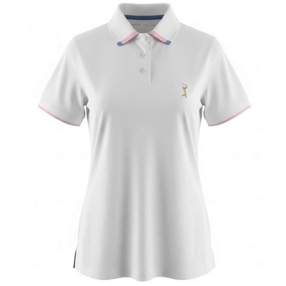 Peter Millar Womens PGA Tour Performance Polo Shirt White Small NWT‎ - Picture 3 of 10
